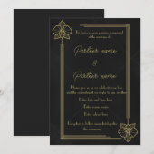Invitation L'Orchidée Dorée (Devant / Derrière)