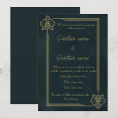 Invitation L'Orchidée Dorée (Devant / Derrière)