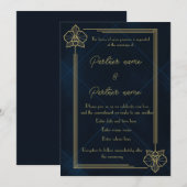 Invitation L'Orchidée Dorée (Devant / Derrière)