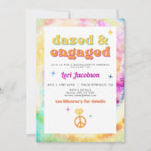 Invitation LORI Tie Dye Dazed Engagé les années 70 Retro Bach (Devant)