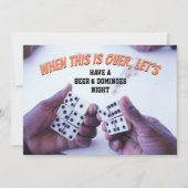 Invitation LORSQUE CELA EST TERMINÉ, ENREGISTRONS LA Date (Devant)