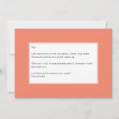 Invitation LORSQUE CELA EST TERMINÉ, ENREGISTRONS LA Date (Dos)