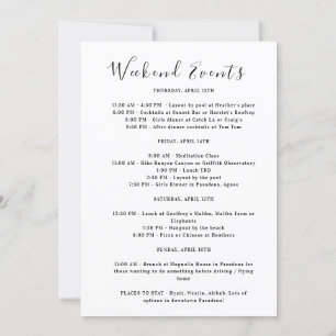 Invitation Los Angeles Girls Weekend Trip Bachelorette Party