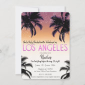 Invitation Los Angeles L.A Girls Weekend Bachelorette Party (Devant)