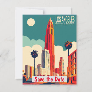 Invitation Los Angeles Moonlight Palms