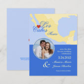 Invitation Los Cabos Mexique Annonce de date à retenir Photo (Devant / Derrière)