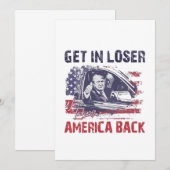 Invitation Loser nous reprenons l'Amérique Trump (Devant / Derrière)