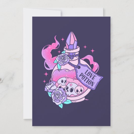 Invitation Lotion Potion mignonne Pink Halloween Potion Boute (Devant)