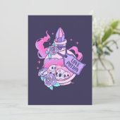 Invitation Lotion Potion mignonne Pink Halloween Potion Boute (Debout devant)