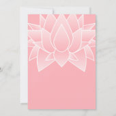 Invitation Lotus blanc rose Premier Riz (Dos)