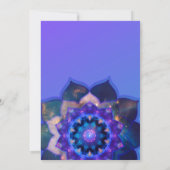 Invitation Lotus Bleu Mandala (Dos)