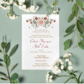 Invitation Lotus Flower Logo OM Symbole Mariage hindou