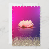 Invitation Lotus Gold Confetti Diamant Ombre (Dos)