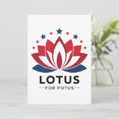 Invitation Lotus pour POTUS Kamala Harris 2024 (Debout devant)