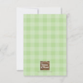 Invitation Louange à Dieu Théière verte Petite fête du thé de (Dos)