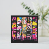 Invitation Loud & Bold - Graffiti Street Art Design (Debout devant)