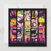 Invitation Loud & Bold - Graffiti Street Art Design (Devant)
