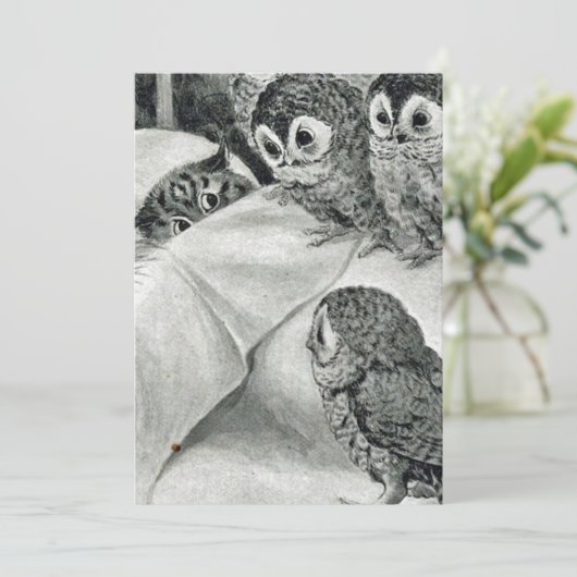 Invitation Louis Wain Cat Nightmare (Debout devant)