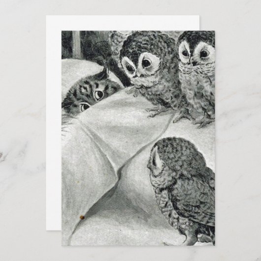 Invitation Louis Wain Cat Nightmare (Devant / Derrière)