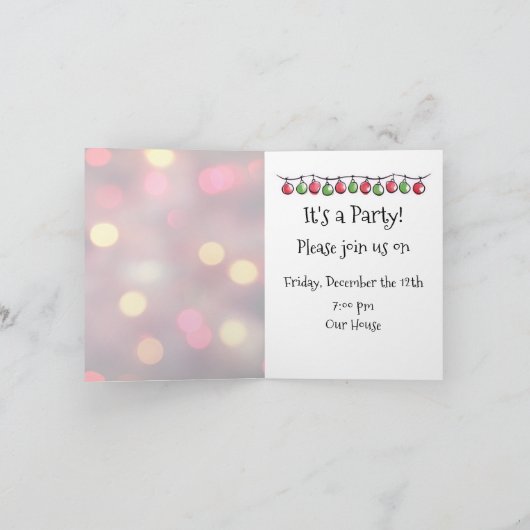 Invitation Louis Wain Christmas Cat Decorating Personalized (Intérieur)