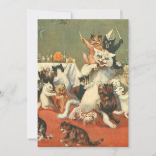 Invitation Louis Wain Joyeux Noël