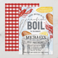 Louisiana Crawfish Seafood Boil Anniversaire