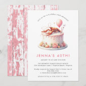 Invitation Louisiana Crawfish Seafood Boil Anniversaire (Devant / Derrière)