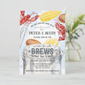 Invitation Louisiane Crawfish Seafood Boil Engagement (Debout devant)