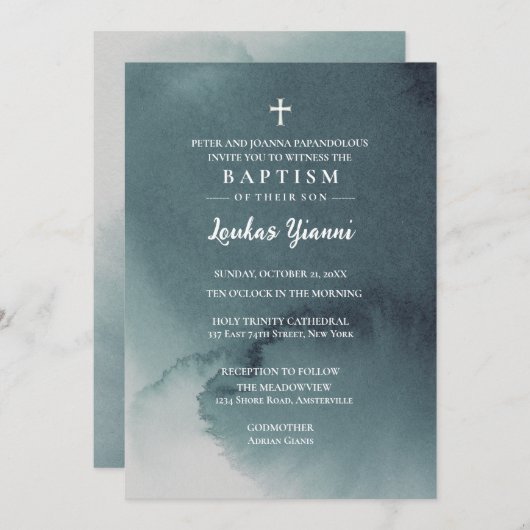 Invitation Loukas (Devant / Derrière)