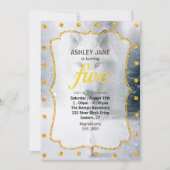 Invitation Loup blanc géant (Devant)