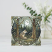 Invitation Loup de bois mystique (Debout devant)