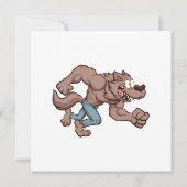 Invitation Loup-Garou courant (Dos)