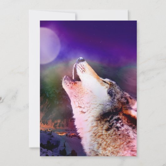 Invitation Loup la nuit (Dos)