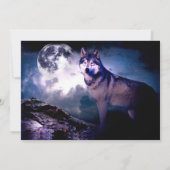 Invitation Loup lunaire (Dos)