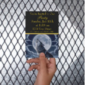 Invitation Loup majestueux sur un pic enneigé