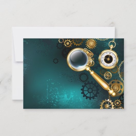 Invitation Loupe en style Steampunk (Devant)