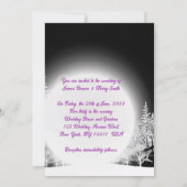 Invitation Loups noirs et blancs Howl Moon Mariage (Dos)