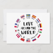 Invitation Love Around the World Languages  (Devant)