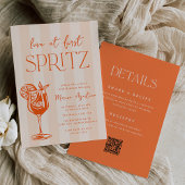 Invitation Love at First Spritz All-in-One Bridal Shower