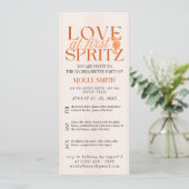 Invitation Love at First Spritz Bachelorette Itinerary (Debout devant)
