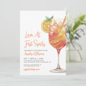 Invitation Love At First Spritz Bridal Shower (Debout devant)