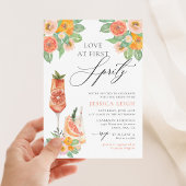 Invitation Love at First Spritz Bright Cocktail Fête des mari