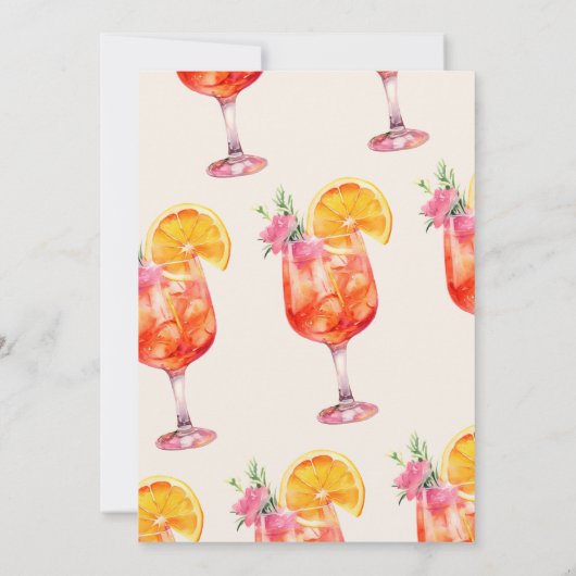 Invitation Love at First Spritz Couples Douche (Dos)