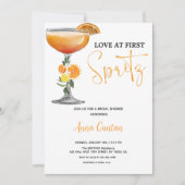 Invitation Love at First Spritz Fête des mariées Cocktail Dri (Devant)