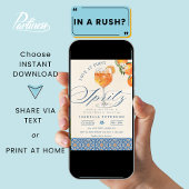 Invitation Love at First Spritz Fête des mariées italienne