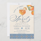 Invitation Love at First Spritz Fête des mariées italienne (Devant)