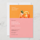 Invitation Love at First Spritz Fête des mariées moderne (Devant)