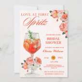Invitation Love at First Spritz Floral Cocktail Fête des mari (Devant)