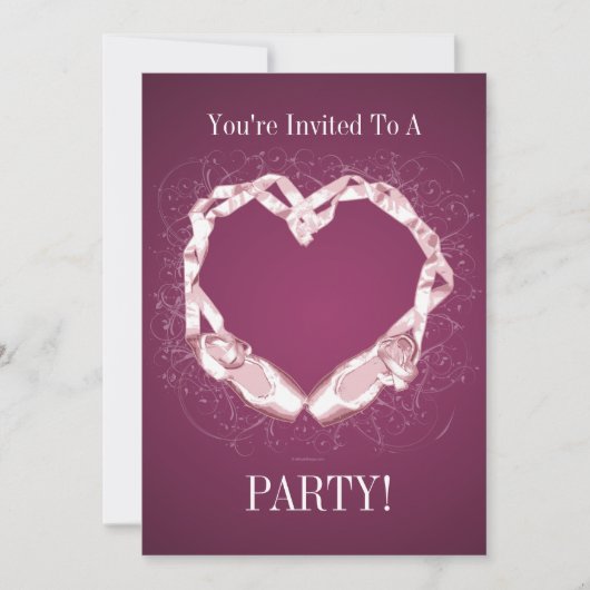 Invitation Love Ballet (Devant)