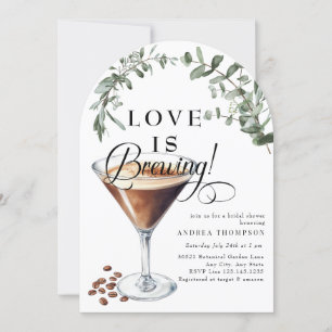 Invitation Love Brewing Espresso Martini FÊTE DES MARIÉ